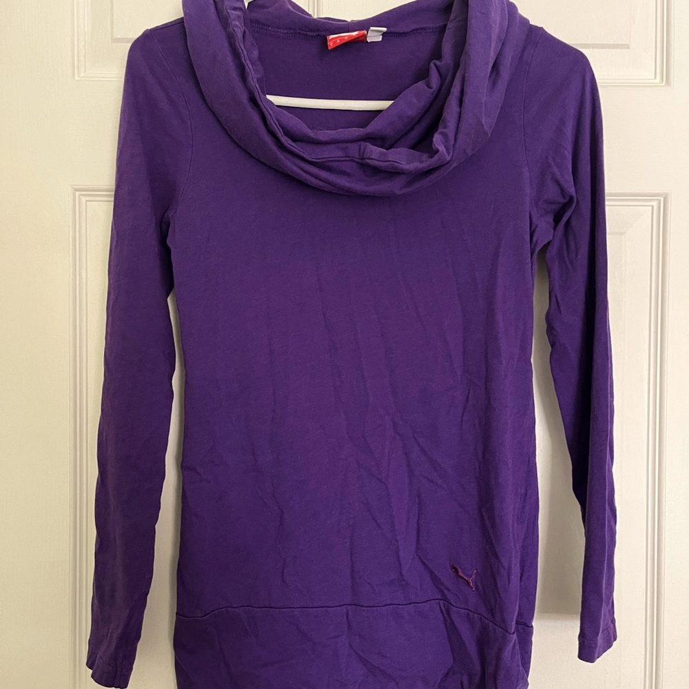 Puma cowl neck long sleeve shirt